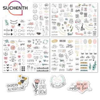 Suchenth สติกเกอร์ ลายใบไม้ ยูคาลิปตัส กันน้ํา สําหรับตกแต่งงานแต่งงาน 4 ชิ้น