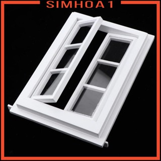 [Simhoa1] เฟอร์นิเจอร์หน้าต่างจิ๋ว 12 ชิ้น อุปกรณ์เสริม สําหรับตกแต่งบ้านตุ๊กตา DIY