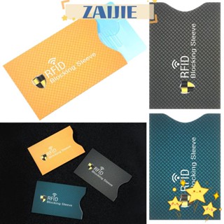 Zaijie24 กระเป๋าสตางค์อลูมิเนียม กันขโมย ใส่บัตรได้ 5 ชิ้น