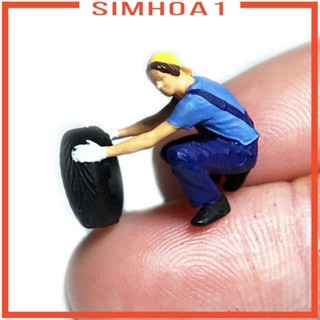 [Simhoa1] โมเดลฟิกเกอร์เรซิ่น รูปคนจิ๋ว 1/64 สําหรับตกแต่งบ้าน