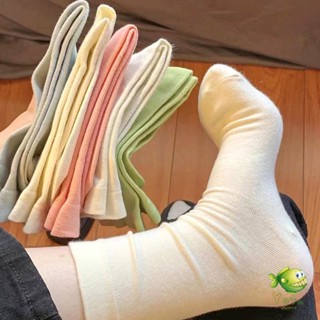 YOYO ถุงเท้าผ้าฝ้าย ใส่เล่นกีฬา  ผ้ายืดหยุ่น สบาย ระบายอากาศ Women socks