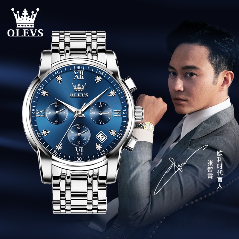Oris Brand นาฬิกาข้อมือควอตซ์แฟชั่น สายแสตนเลส กันน้ํา มีปฏิทิน สําหรับบุรุษ