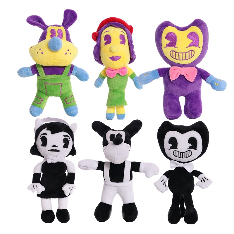 20-28cm Bendy And The Ink Machine Plush Stuffed Toys Thriller Game Figure Soft Dolls Children's Birt