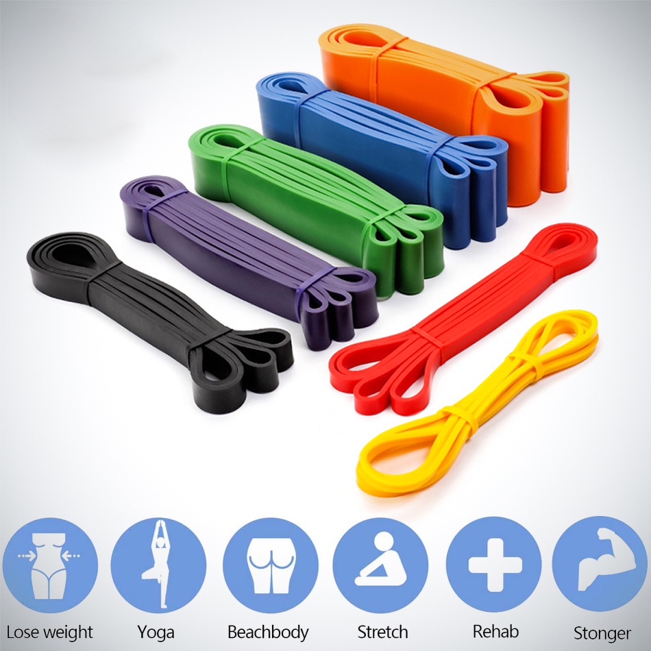 Elastic Training Gum Resistance Bands Gym Home Fitness Expander โยคะดึง Assist ยาง Crossfit อุปกรณ์ออกกําลังกาย