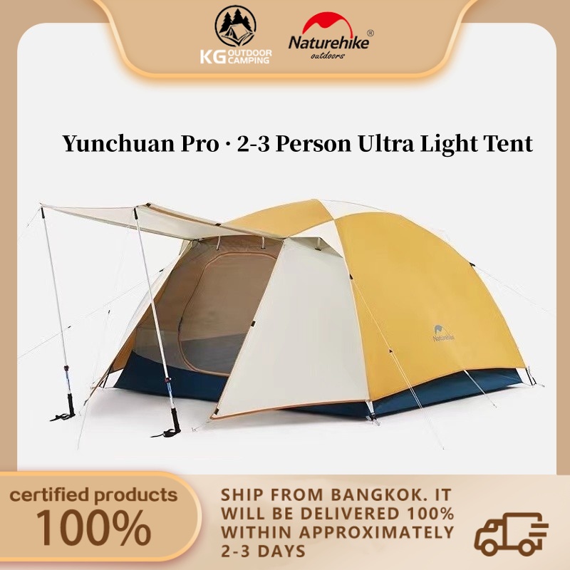 Naturehike Cloud River Pro เต็นท์ กันฝน กันลม แบบพกพา พับได้ น้ําหนักเบา สําหรับตั้งแคมป์ ปีนเขา กลางแจ้ง
