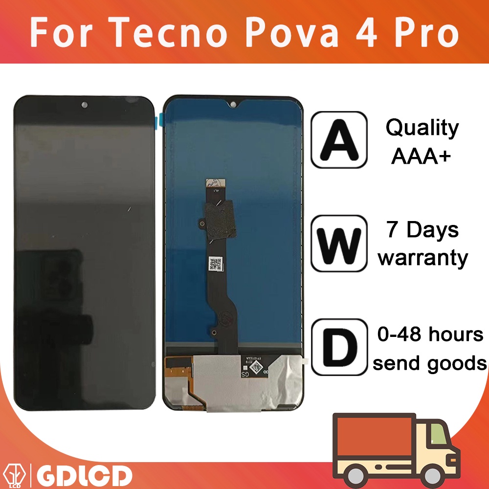 Tft สําหรับ Tecno Pova 4 Pro LG8n จอแสดงผล LCD Touch Screen Digitizer Assembly Replacement
