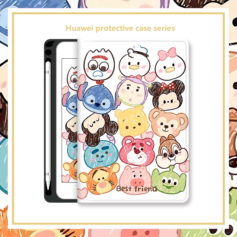 เคสหนัง PU พร้อมช่องใส่ดินสอ สําหรับ Huawei MediaPad M5 Lite 10.1 BAH2-W19 L09 W09 Matepad Se 10.4 2