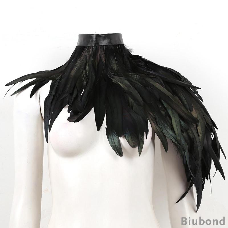 [Biubond] ผ้าคลุมไหล่ ผ้าขนนก ใส่สบาย สําหรับงานปาร์ตี้ฮาโลวีน