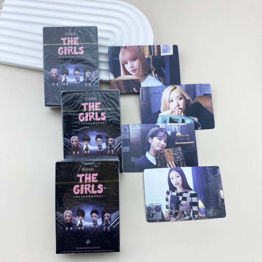 50-55pcs BP THE GIRLS อัลบั้มเลเซอร์ Holographic Lomo การ์ด 7th Anniversary World Tour BPTG Photocar