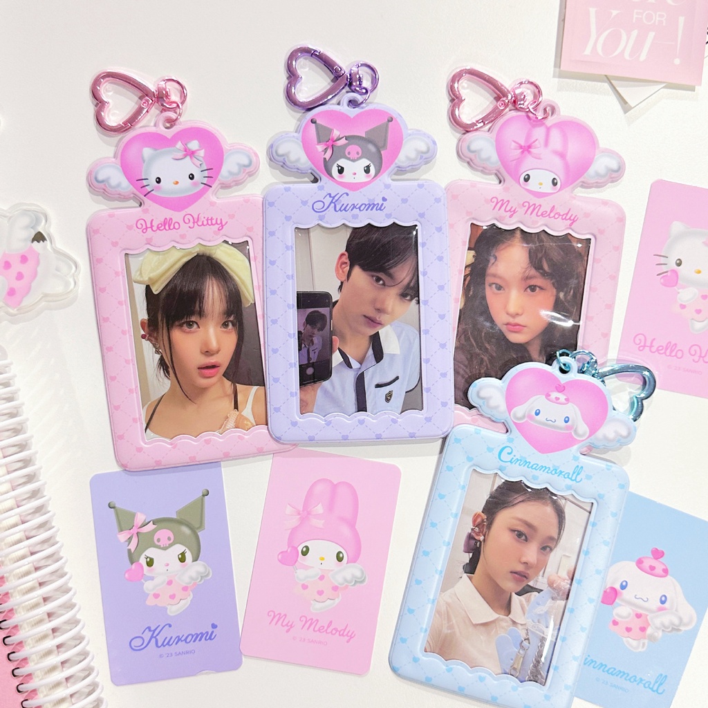 กระเป๋าใส่โฟโต้การ์ด ลายการ์ตูน Sanrio Angel ขนาด 3 นิ้ว