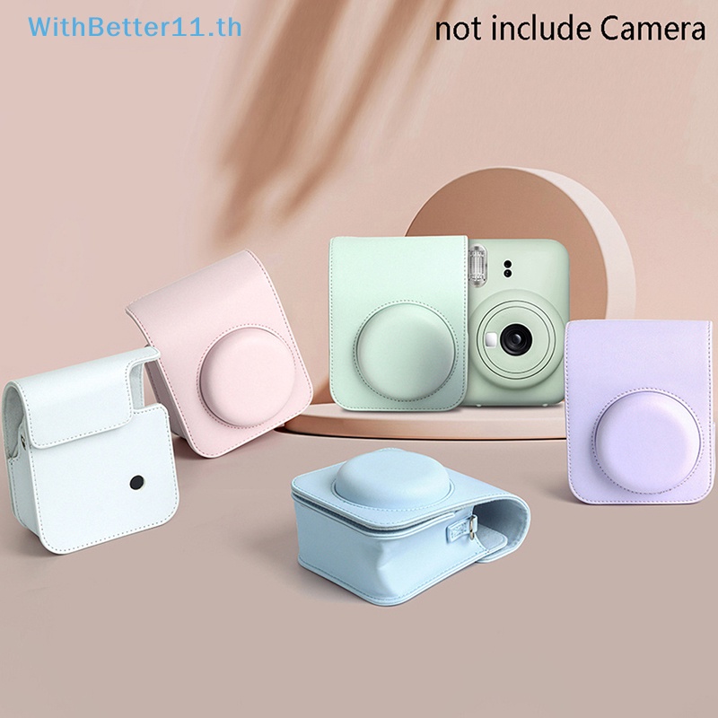 Better For Instax 12 Camera Case Protective Case Trave Bag พร้อมสายสะพาย