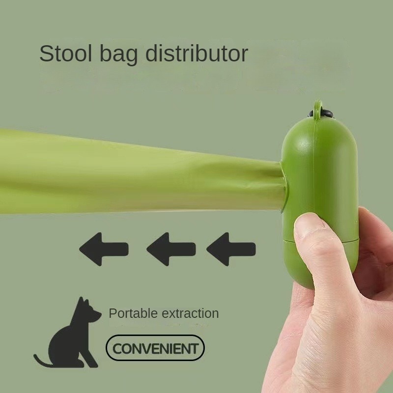 1 ม้วนถุงเซ่อสุนัขหนาถุงห้องน้ำย่อยสลายได้อย่างเต็มที่สำหรับอุปกรณ์สัตว์เลี้ยงลูกสุนัขผลิตภัณฑ์สีเขียวตู้ห้องน้ำ