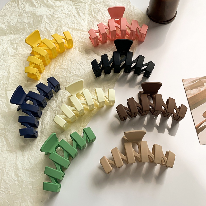 Shark Hairpin Frosted Girl Clasp Back Head Shark Clip Temperament Simple Fashion Hair Accessories
