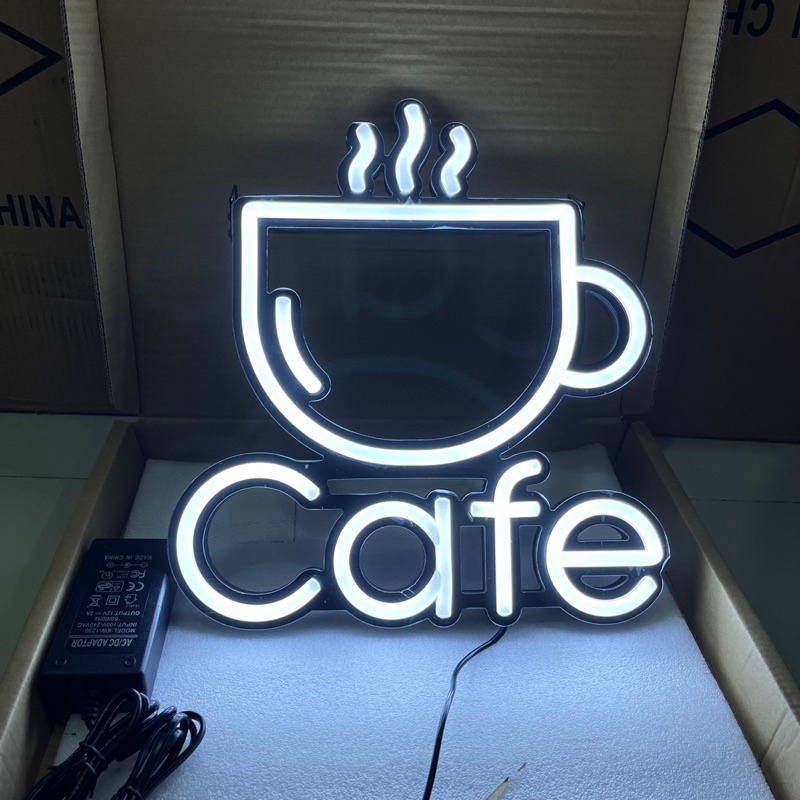 ป้ายไฟ ป้ายไฟร้าน ป้ายไฟกาแฟ ป้ายไฟ OPEN ป้ายไฟ LED ป้ายไฟนีออน ป้ายไฟ COFFEE CAFE ร้านกาแฟคาเฟ่ แสงสีขาว