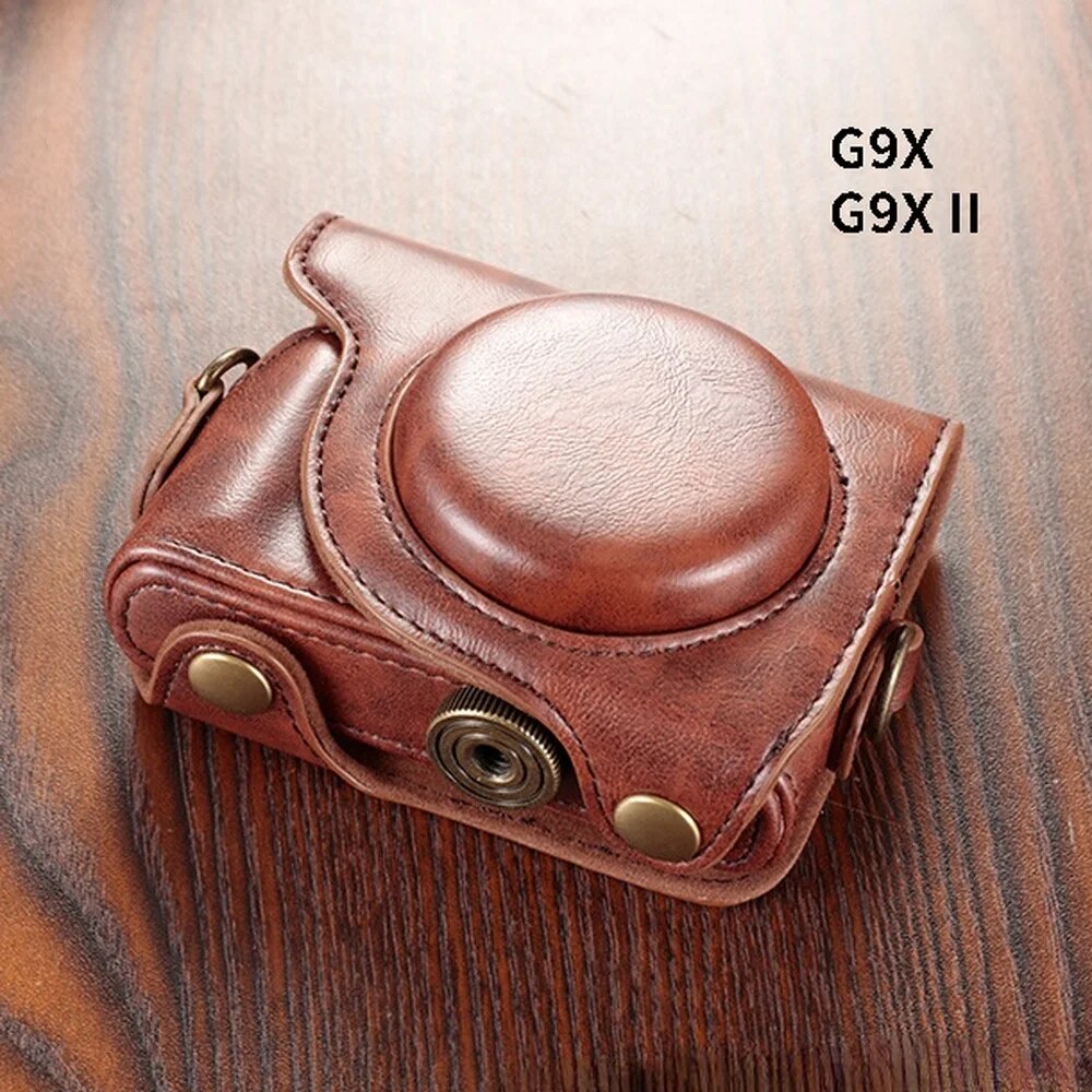 PU Leather Case for Canon Powershot G9 X G9X G9 X Mark II G9X2 G9XII Leather Camera Cover Protective