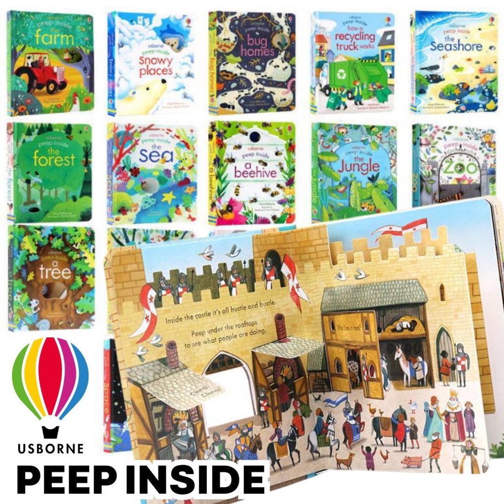 🔥Usborne Peep Inside Book🔥หนังสือภาษาอังกฤษ นิทาน สำหรับเด็ก เสริมพัฒนาการลูกน้อย ราคาดีสุด🔥