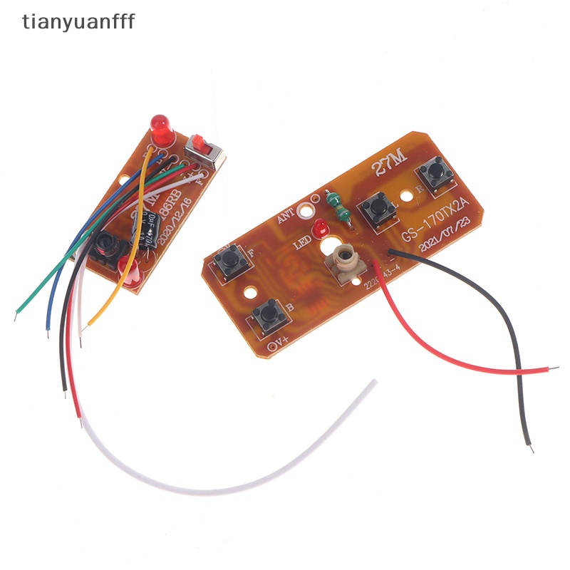 Tianyuanfff บอร์ดรับส่งสัญญาณวิทยุ 4CH RC 27MHz PCB สําหรับรถบังคับ