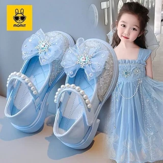 ((พร้อมส่ง) ใหม่ รองเท้าหนัง ประดับคริสตัล พลอยเทียม ขนาดเล็ก สไตล์เจ้าหญิงเอลซ่า แฟชั่นฤดูใบไม้ผลิ ฤดูใบไม้ร่วง สําหรับเด็กผู้หญิง 25-36 2023