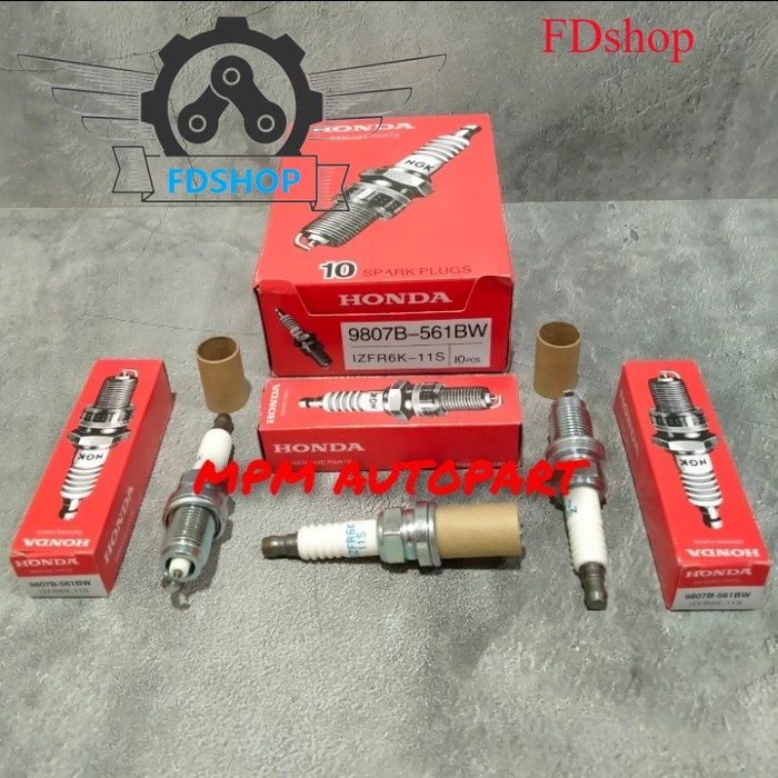 หัวเทียนอิริเดียมสําหรับ honda jazz rs freed mobilio brv brio IZFR6K-11S