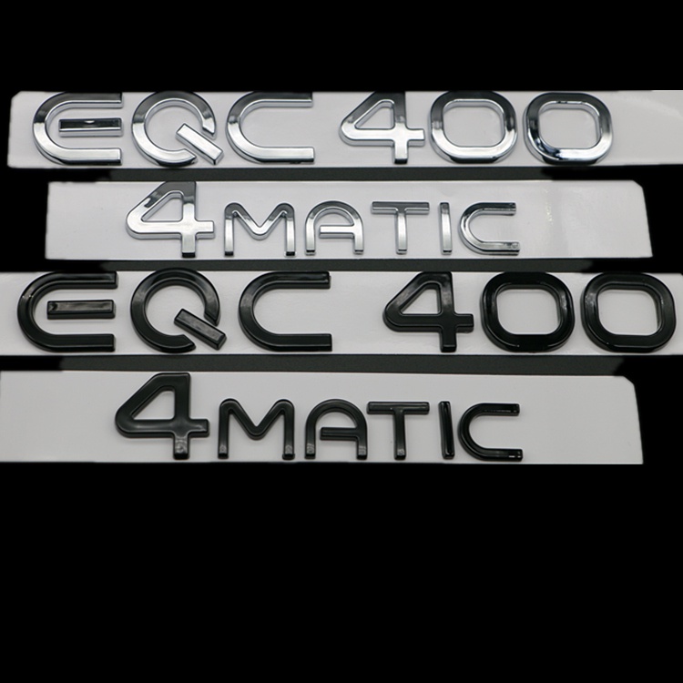 Benz EQC350 EQC400 4MATIC โลโก้รถ Word โลโก้ Benz eqc โลโก้รถ 4MATIC หาง