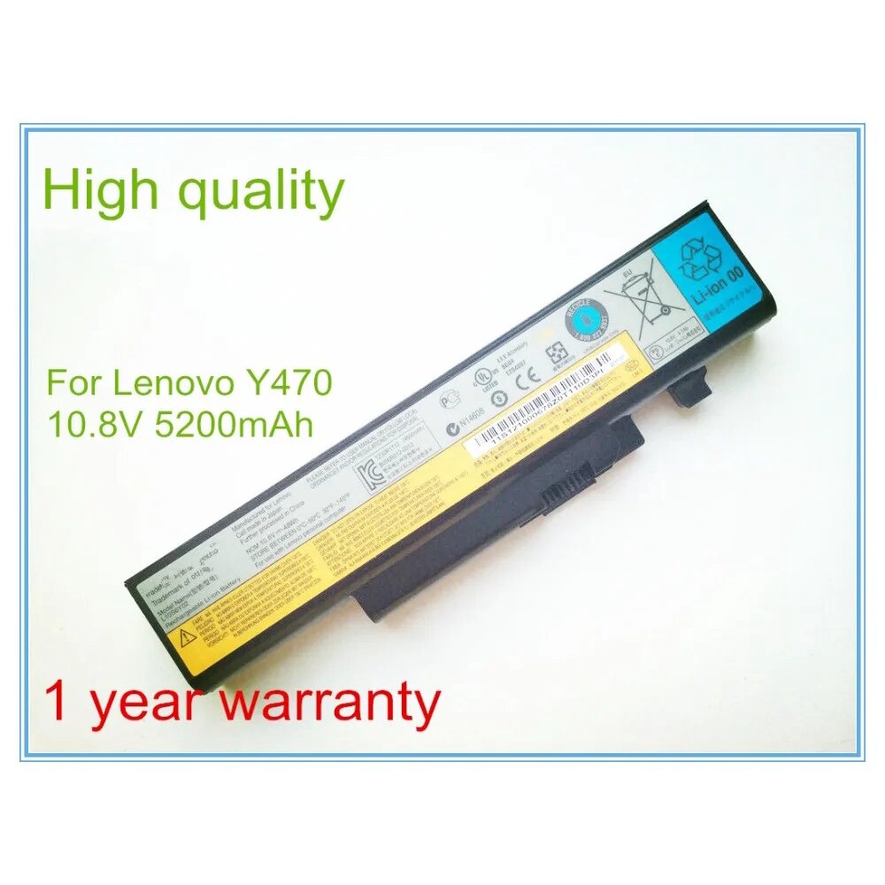 แบตเตอรี่แล็ปท็อป 6 CELLS LAPTOP BATTERY FOR Y470 Y470A Y570 Y570A 57Y6625 57Y6626 L10C6F01 L10P6F01