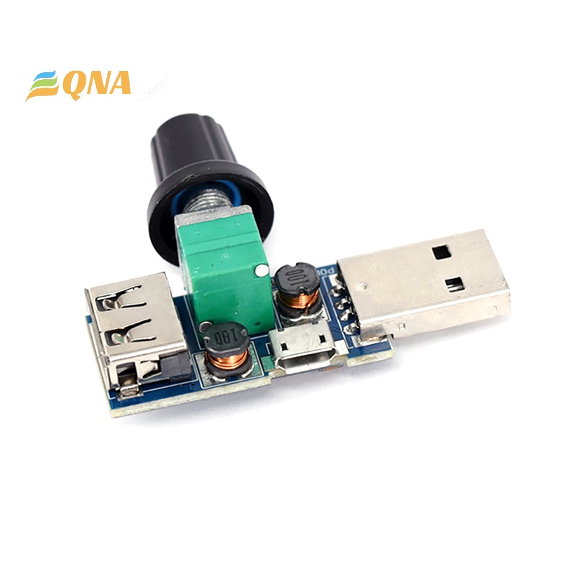 [QNA] อุปกรณ์ควบคุมความเร็วพัดลม USB DC 4V-12V 5W หลายเกียร์ เสียงเงียบ