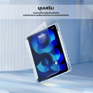 GOOJODOQ เคสกระจกคริสตัลใส สําหรับ iPad Gen7 8 9 10.2 air4 5 10.9 Pro11 gen10 10.9 mini6 mini7 8.3