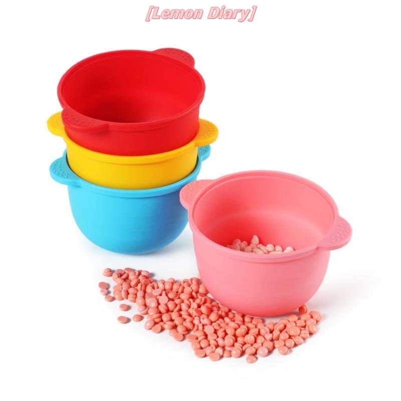 Ld| ใหม่ ชามแว็กซ์ซิลิโคน ทนความร้อน แบบเปลี่ยน สําหรับกําจัดขน 400 มล.