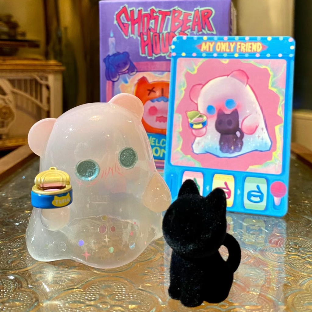 ของแท้F.UN ShinWoo Ghost Bear House series Secret Hidden Figure & Set 12 ออกแบบตุ๊กตาเครื่องประดับของขวัญ