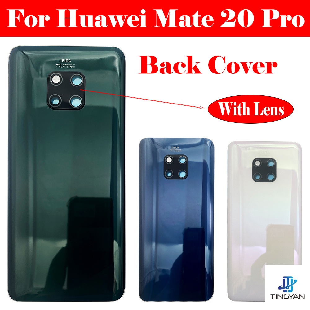 ฝาครอบด้านหลังแบตเตอรี่ พร้อมสติกเกอร์ สําหรับ Huawei Mate 20 Pro 20Pro