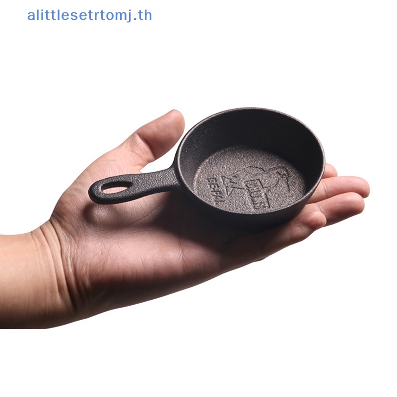 Alittlese กระทะเหล็กหล่อ 8.5 ซม. ไม่ใช้ไข่ ขนาดเล็ก สําหรับทําอาหาร