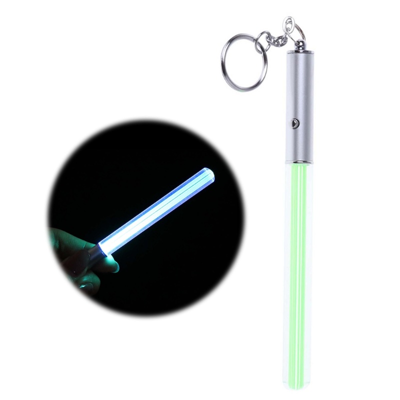 Kellnny Glow Pen Flash ไฟฉาย Magic Wand Stick Lightsaber LED Light Glow Stick พวงกุญแจ