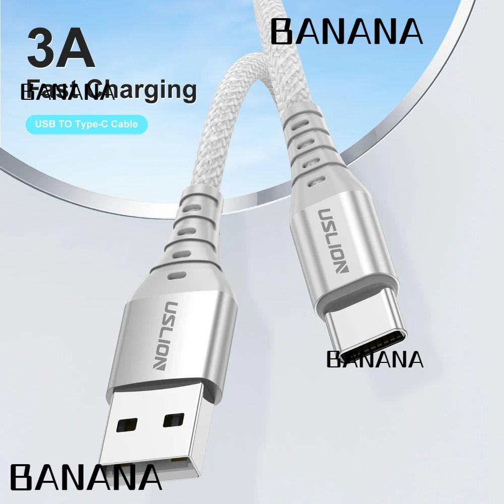 Banana1 สายชาร์จ Type-C, 3A USB C สายชาร์จ USB Type C, อุปกรณ์ชาร์จเร็ว สายชาร์จโทรศัพท์มือถือ สายข้อมูล USB สําหรับ iPhone15 //