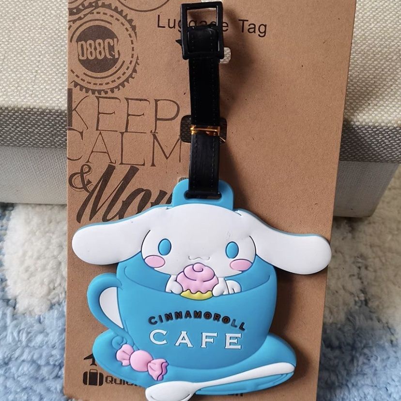 Ytnw ป้ายแท็ก ป้ายแท็กชื่อ รูปสุนัข Sanrio Cinnamon สําหรับกระเป๋าเดินทาง พุดดิ้ง