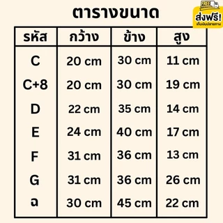 กล่องไปรษณีย์ กล่องพัสดุ แพ็ค 20 ใบ เลือกเบอร์ C C+8 D E F G 20 ฝาชน หนา 3 ชั้น ราคาส่ง ส่งไว Qbox7 ประหยัดต้นทุน