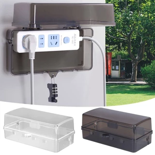 RAINBOWEJL Plug Box, Anti-theft Weatherproof Extension Lead Cover,พลาสติกทนทานกันน้ําป้องกันOutlet Socket Protective Cover Outdoor