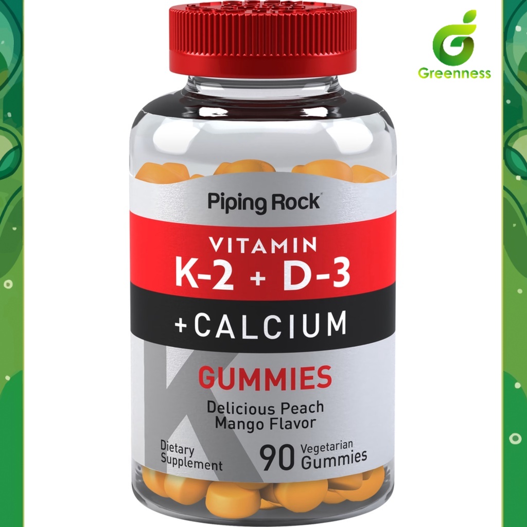 Vitamin K-2 + D3 Calcium Gummies (90กัมมี่) กัมมี่วิตามินเค วิตามินดี