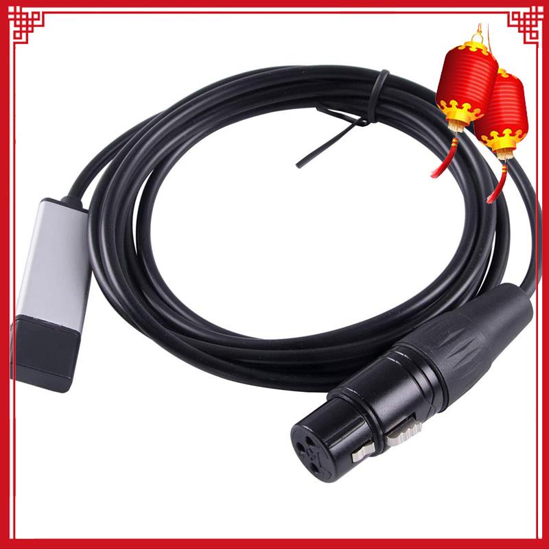 อะแดปเตอร์อินเทอร์เฟซ USB เป็น DMX512 ตัวควบคุมแสงเวทีคอมพิวเตอร์ Dimmer อินเทอร์เฟซ USB LED Dmx512 