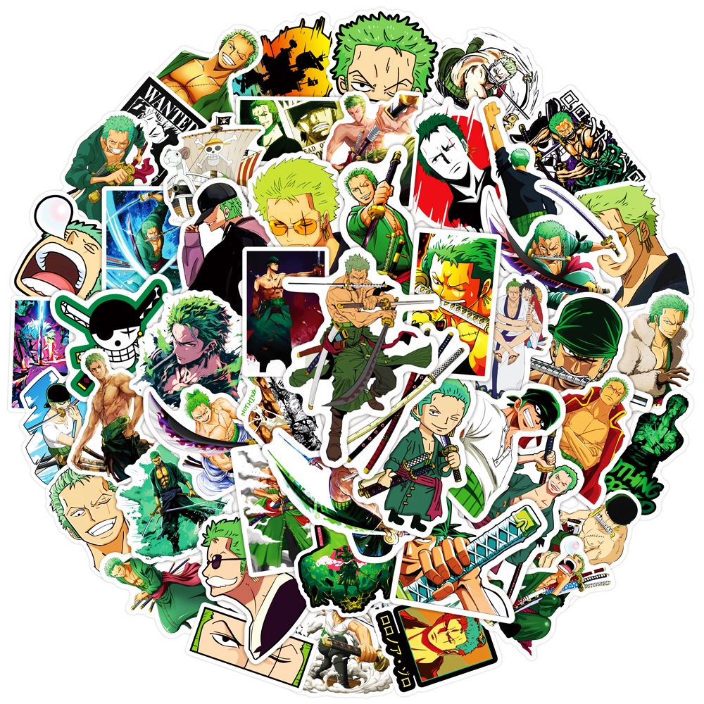 ❉ Roronoa Zoro Series 01 Stickers ❉ 50Pcs/Set DIY Fashion Waterproof Doodle Decals Stickers ราคา ถูกที่สุด ดีลบีเคเค แกลเลอรีภาพที่ 2