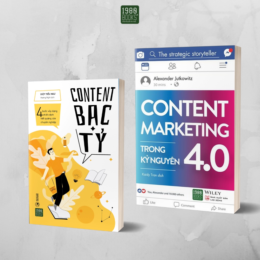 Combo 2 Books - Billion Dollar Content + Content Marketing ในยุค 4.0 (1980 Books Reading)