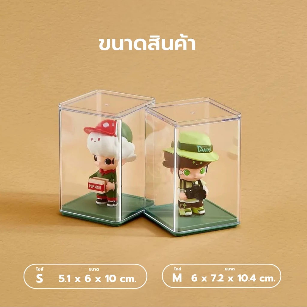 กล่องอะคริลิคใสใส่โมเดลและตุ๊กตา มีช่องเสียบการ์ด thumbnail 8