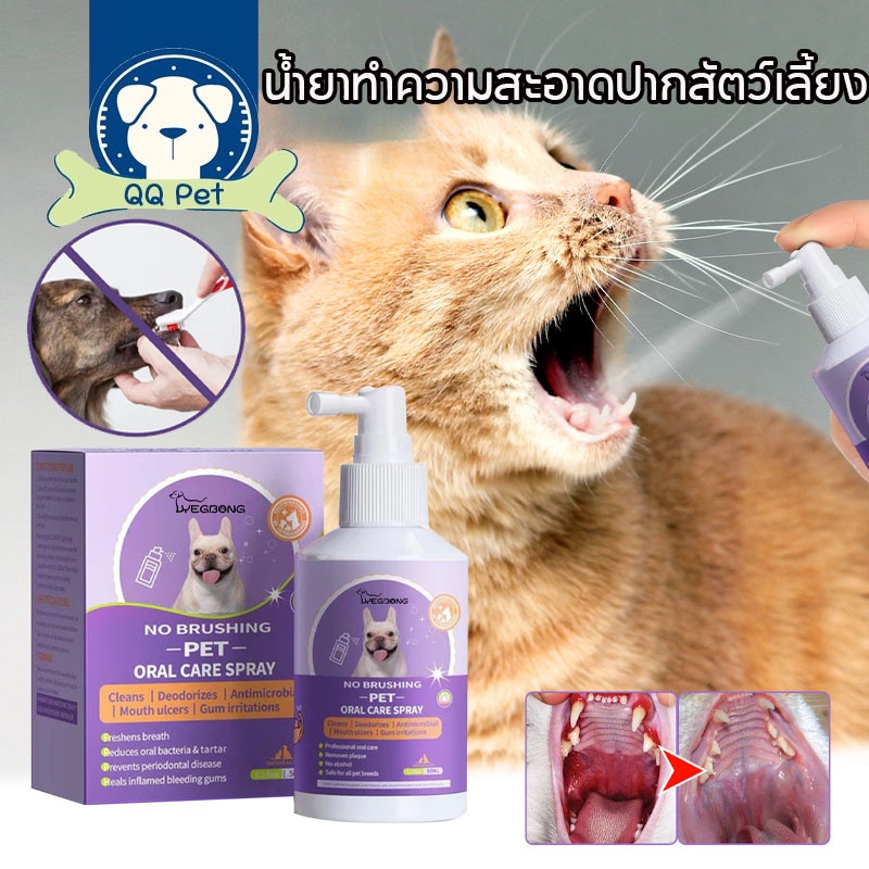 COD น้ำยาทำความสะอาดปากสัตว์เลี้ยง ลดคราบหินปูน ทำความสะอาดช่องปาก กำจัดกลิ่นปาก