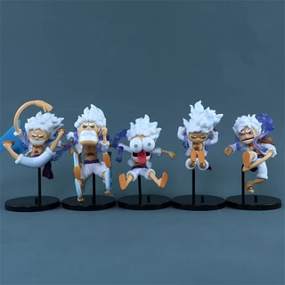 โมเดลฟิกเกอร์ PVC รูปปั้นอนิเมะ One Piece Nika Luffy Gear 5 5 ชิ้น ต่อชุด