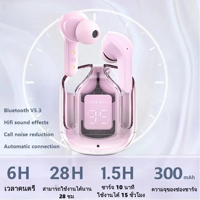 หูฟัง TWS HIFI Bluetooth IPX4 กันน้ำ มีไมโครโฟน thumbnail 3