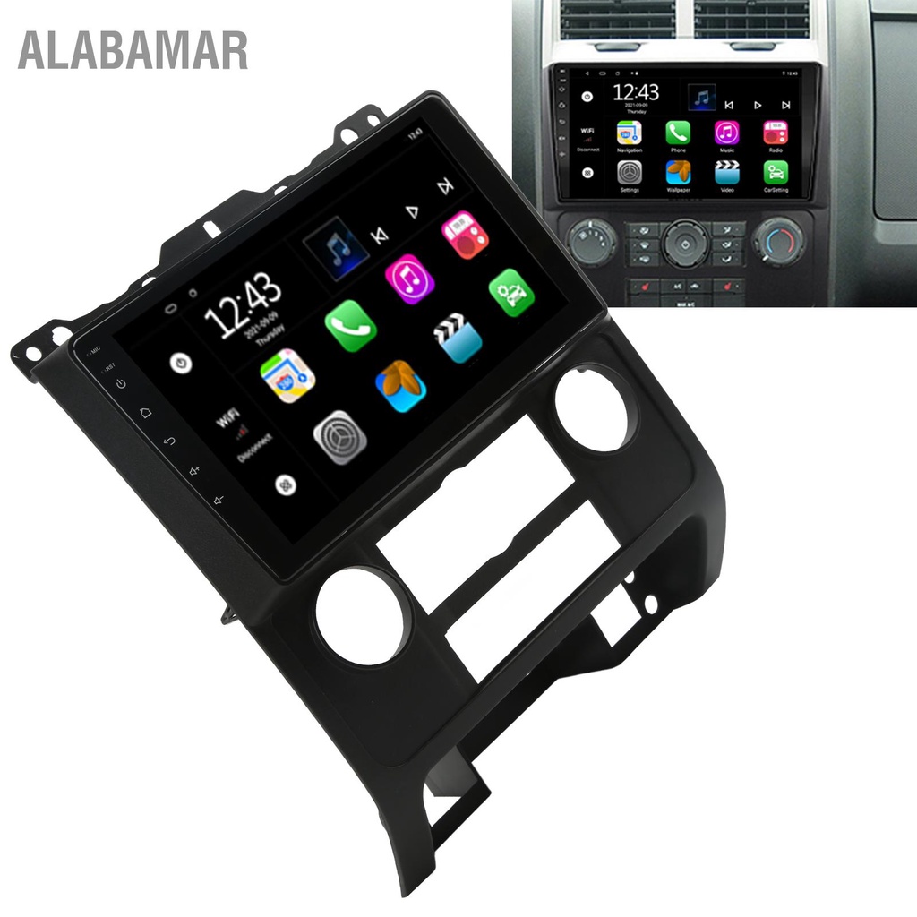 ALABAMAR 9in รถสเตอริโอหน้าจอสัมผัส 2G RAM 32G ROM ควบคุมพวงมาลัยสำหรับ Ford Escape 2007-2012