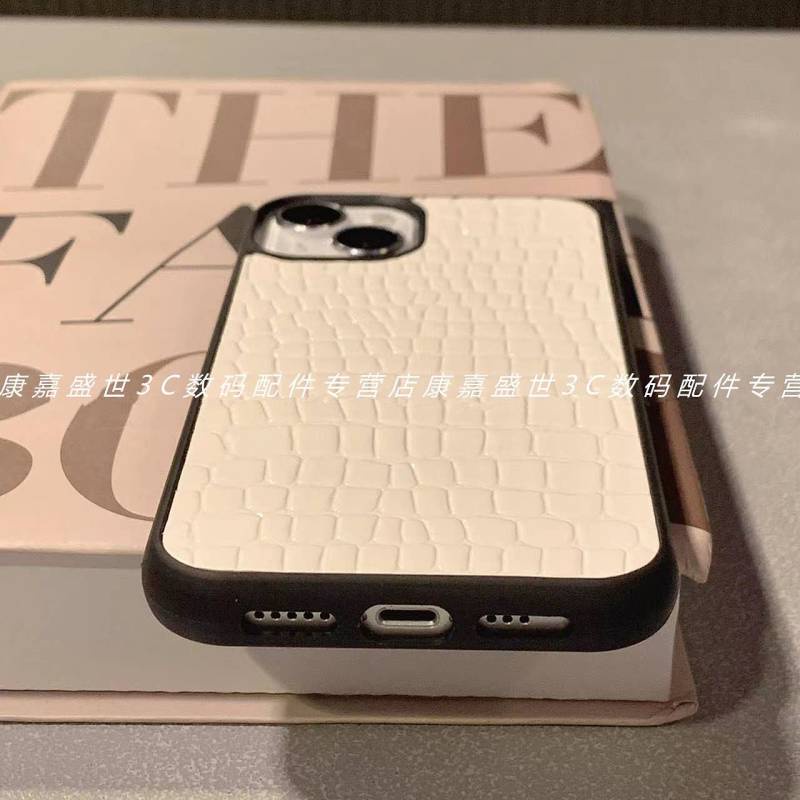 Shengshi Crocodile Leather 14 for Iphone 13 Apple 11 Phone Case 12Promax Soft Xr Female Xs78plus UBvD