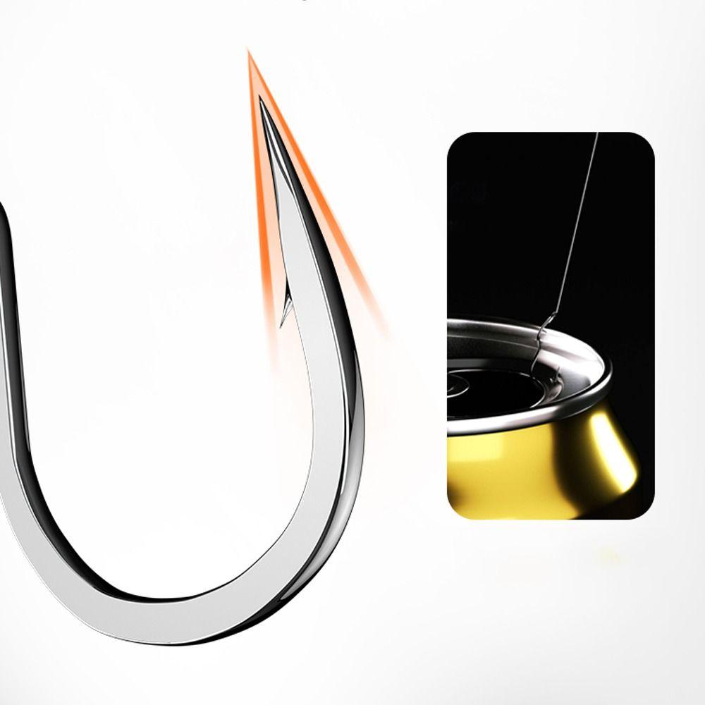 ตะขอตกปลามาตรฐาน 12 ชิ้น/แพ็ค จากเหล็กคาร์บอนสูง ออกแบบมาเพื่อลดการลื่นและเปิดเองได้ ใช้งานง่ายกับอุปกรณ์ตกปลาทุกประเภท - รูปที่ 3