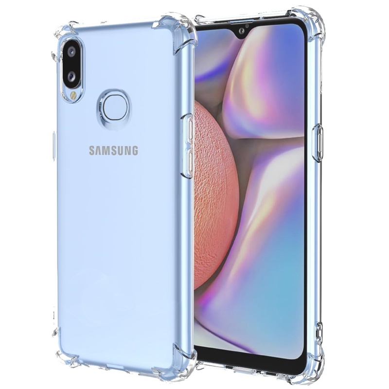สําหรับ Samsung Galaxy A10s 6.2 นิ้ว SM-A107F A107FDS ยืดหยุ่นซิลิโคนเหลวใส Anti-Yellowing ปกหลัง 4 