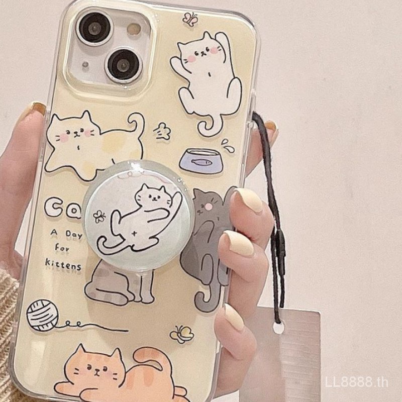 เคสมือถือ แบบนิ่ม ลายแมวสนุก กันกระแทก สําหรับ iPhone 14 Pro Max Niche 15 13 Pro 12 11 Xs Max xr 7 8 Plus ZVKH