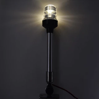 12 นิ ้ วสีขาว Yacht Marine Anchor Light พับลง LED เรือนําทาง Sailing สัญญาณ 12 ~24 V